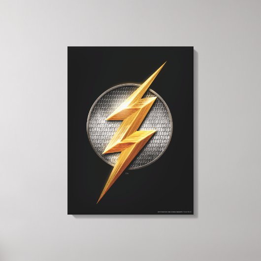 Justice League | Het symbool van de metalen bouten Canvas Afdruk (Voorkant)