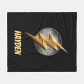 Justice League | Het symbool van de metalen bouten Fleece Deken (Voorkant (Horizontaal))