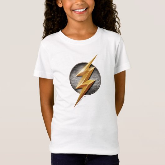 Justice League | Het symbool van de metalen bouten T-shirt (Voorkant)