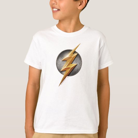 Justice League | Het symbool van de metalen bouten T-shirt (Voorkant)