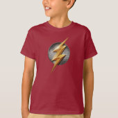 Justice League | Het symbool van de metalen bouten T-shirt (Voorkant)