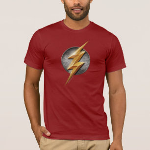 Justice League Het symbool van de metalen bouten T-shirt