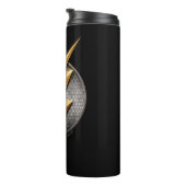 Justice League | Het symbool van de metalen bouten Thermosbeker (Geroteerd rechts)