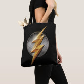 Justice League | Het symbool van de metalen bouten Tote Bag (Dichtbij)