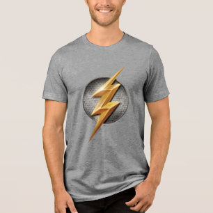 Justice League   Het symbool van de metalen bouten Tri-Blend Shirt