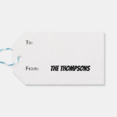 Justice League Holiday Bauble Pattern Cadeaulabel (Achterkant Horizontaal)