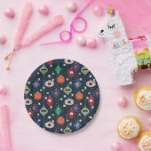 Justice League Holiday Bauble Pattern Papieren Bordje (Feest)