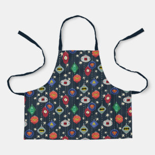 Justice League Holiday Bauble Pattern Schort