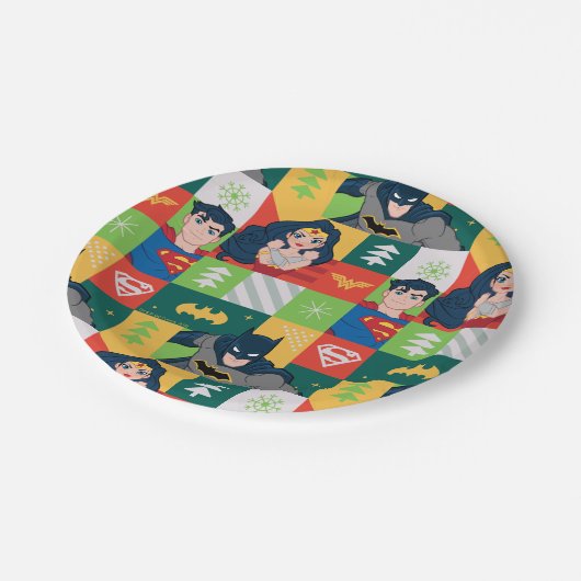 Justice League Holiday Collage Papieren Bordje (Gekanteld)