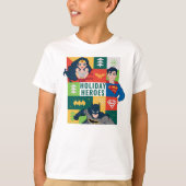 Justice League Holiday Collage T-shirt (Voorkant)