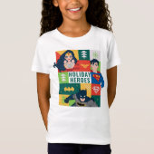 Justice League Holiday Collage T-shirt (Voorkant)