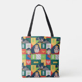 Justice League Holiday Collage Tote Bag (Achterkant)