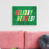 Justice League Holiday Heroes Graphic Canvas Afdruk (Insitu (Woonkamer))