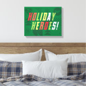 Justice League Holiday Heroes Graphic Canvas Afdruk (Insitu (Slaapkamer))