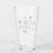 Justice League Holiday Heroes Graphic Glas (Achterkant)