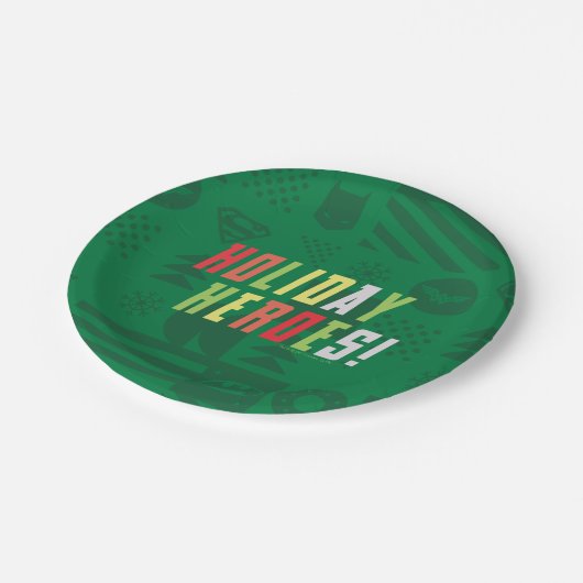 Justice League Holiday Heroes Graphic Papieren Bordje (Gekanteld)