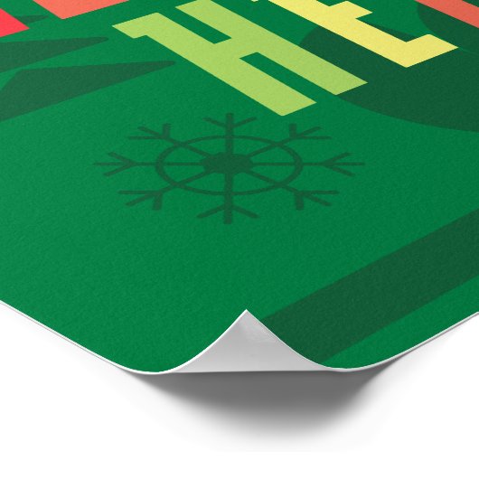 Justice League Holiday Heroes Graphic Poster (Hoek)