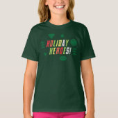Justice League Holiday Heroes Graphic T-shirt (Voorkant)