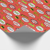 Justice League Holiday Logo Patroon Cadeaupapier (Hoek)