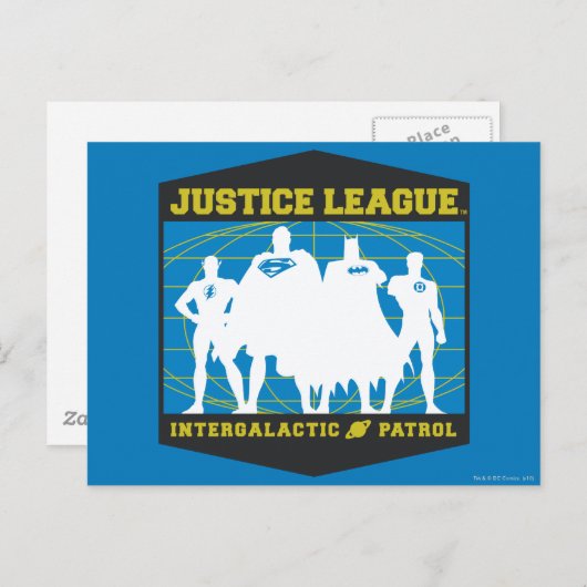 Justice League Intergalactic Patrol Briefkaart (Voorkant / Achterkant)
