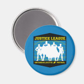 Justice League Intergalactic Patrol Magneet (Voorkant / Achterkant)