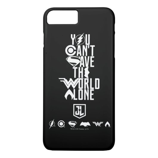 Justice League | Je kunt de wereld niet alleen red Case-Mate iPhone Case (Achterkant)
