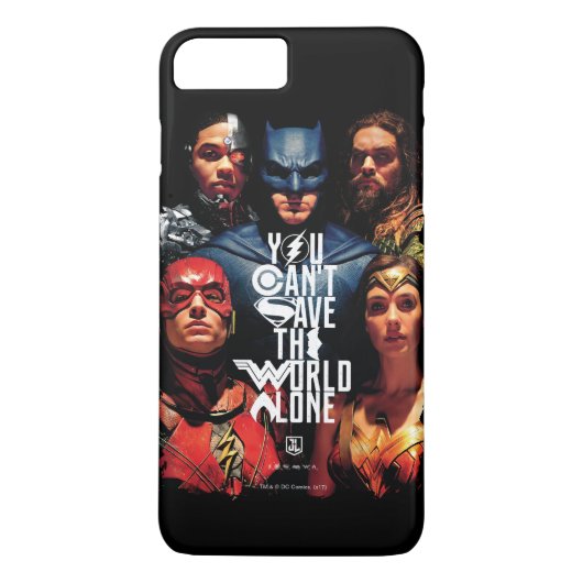 Justice League | Je kunt de wereld niet alleen red Case-Mate iPhone Case (Achterkant)