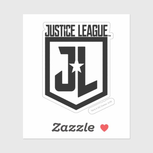 Justice League | JL Shield Sticker (Vel)