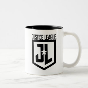 Justice League   JL Shield Tweekleurige Koffiemok