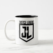Justice League | JL Shield Tweekleurige Koffiemok (Links)