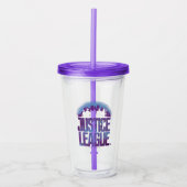 Justice League | Justice League City Silhouette Acryl Drinkbeker (Voorkant)