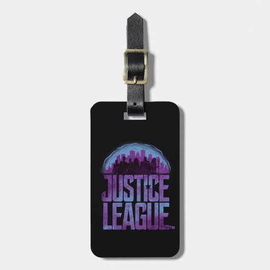 Justice League | Justice League City Silhouette Bagagelabel (Voorkant verticaal)
