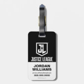 Justice League | Justice League City Silhouette Bagagelabel (Achterkant verticaal)