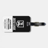 Justice League | Justice League City Silhouette Bagagelabel (Achterkant horizontaal)