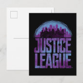 Justice League | Justice League City Silhouette Briefkaart (Voorkant / Achterkant)