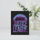 Justice League | Justice League City Silhouette Briefkaart (Staand voorkant)