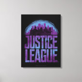 Justice League | Justice League City Silhouette Canvas Afdruk (Voorkant)