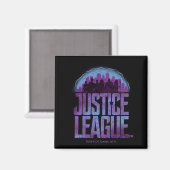 Justice League | Justice League City Silhouette Magneet (Voorkant / Achterkant)