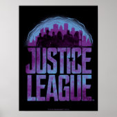 Justice League | Justice League City Silhouette Poster (Voorkant)