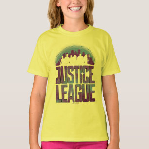 Justice League   Justice League City Silhouette T-shirt