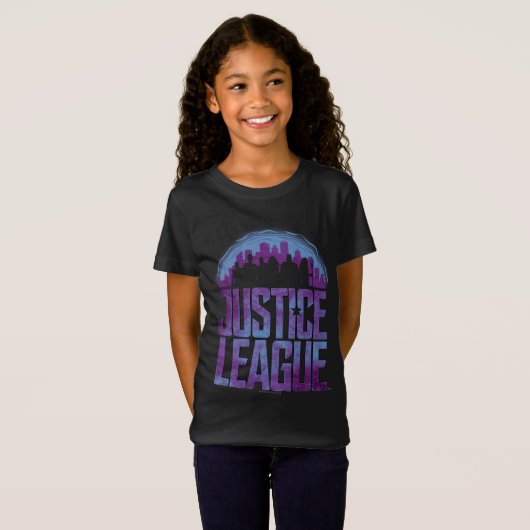 Justice League | Justice League City Silhouette T-shirt (Voorkant volledig)