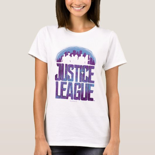 Justice League | Justice League City Silhouette T-shirt (Voorkant)