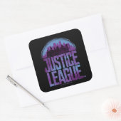 Justice League | Justice League City Silhouette Vierkante Sticker (Envelop)