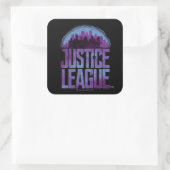 Justice League | Justice League City Silhouette Vierkante Sticker (Tas)
