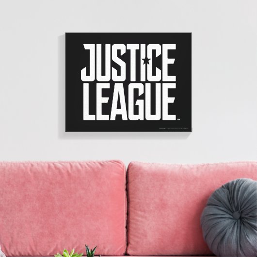 Justice League | Justice League Logo Canvas Afdruk (Insitu (Woonkamer))