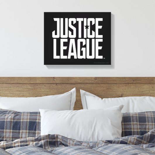 Justice League | Justice League Logo Canvas Afdruk (Insitu (Slaapkamer))