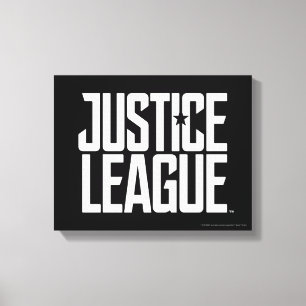 Justice League Justice League Logo Canvas Afdruk