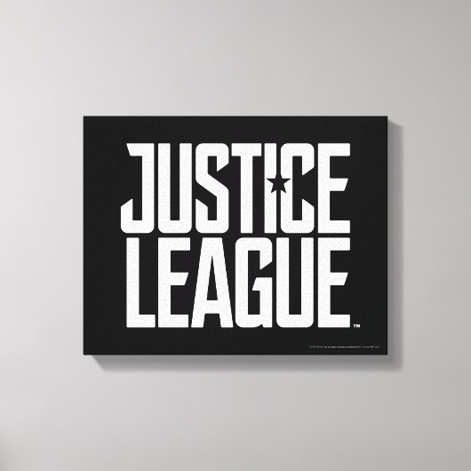 Justice League | Justice League Logo Canvas Afdruk (Voorkant)