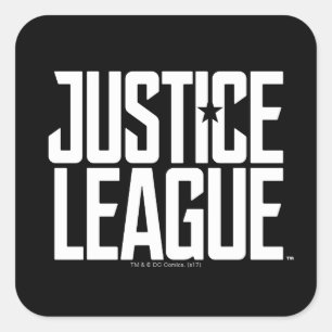 Justice League Justice League Logo Vierkante Sticker
