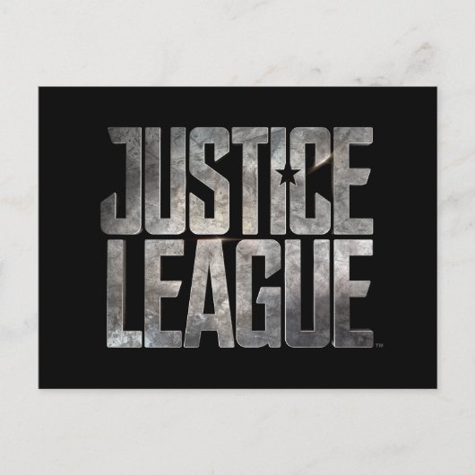 Justice League | Justice League Metallic Logo Briefkaart (Voorkant)